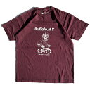 FUNG(t@O)/  TVc / BUFFALO BASIC TEE - BURGUNDY / Y