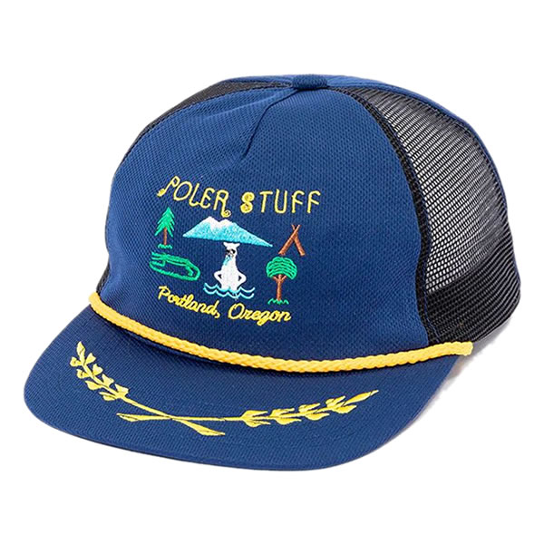 POLeR OUTDOOR STUFF(ポーラーアウトドアスタッフ) / メッシュキャップ / TOURIST TRAP MESH TRUCKER - NAVY / 231MCV0036 ネイビー