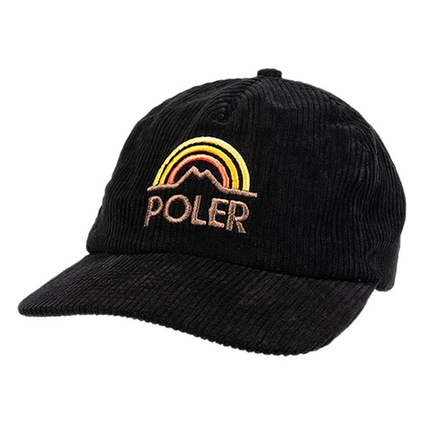 POLeR OUTDOOR STUFF(ポーラーアウトドアスタッフ) / スナップバックキャップ / MTN RAINBOW HAT - BLACK