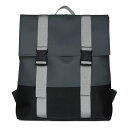 RAINS iCYj / obO h obNpbN bNTbN / BUCKLE MSN BAG - CHARCOAL / 55219-1-01371 05