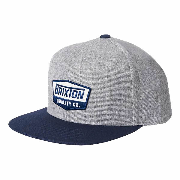 BRIXTON (ブリクストン) / スナップバックキャップ 帽子 / REGAL MP SNPK - LIGHT HEATHER GREY x WASHED NAVY / 11490 - LHGWN / メンズ 23FW