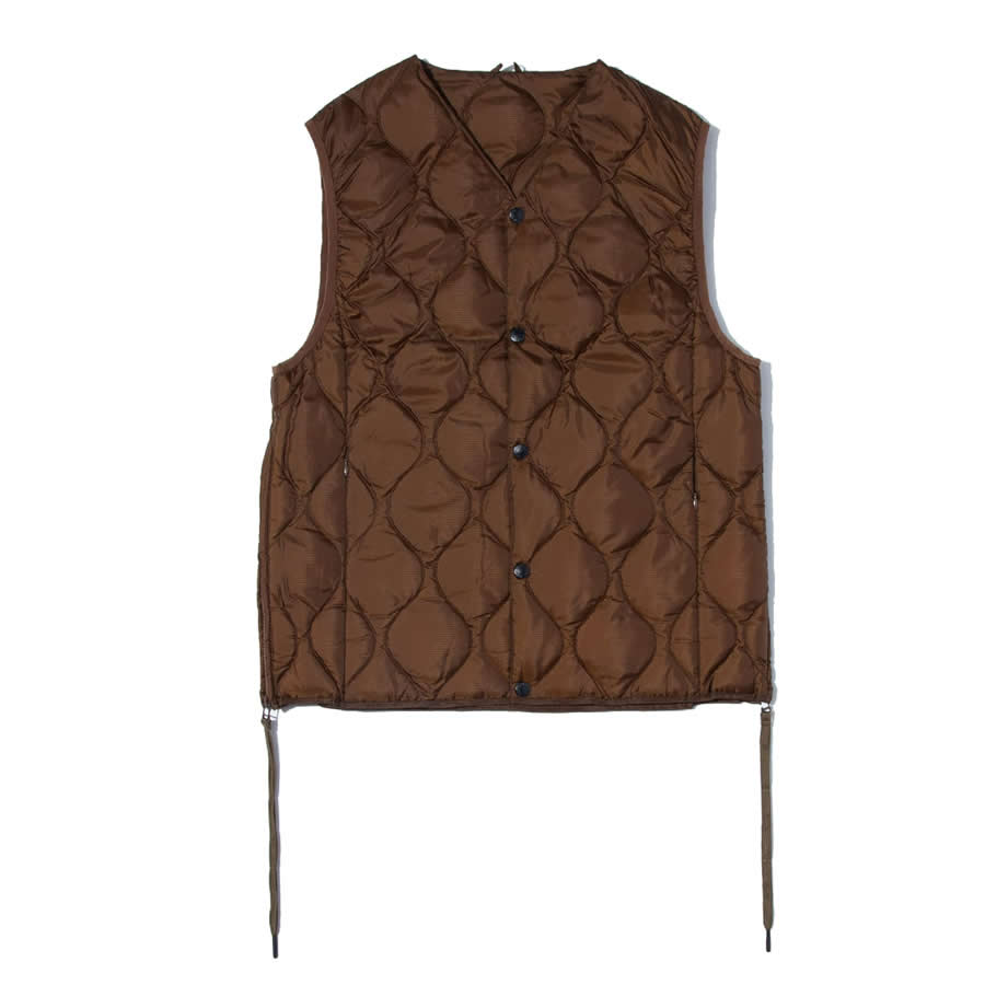 楽天タータスストアー大阪TAION BY F/CE. PACKABLE DOWN VEST - BROWN/ FSP09232U0002 / タイオン バイ エフシーイー パッカブルインナーダウンベスト