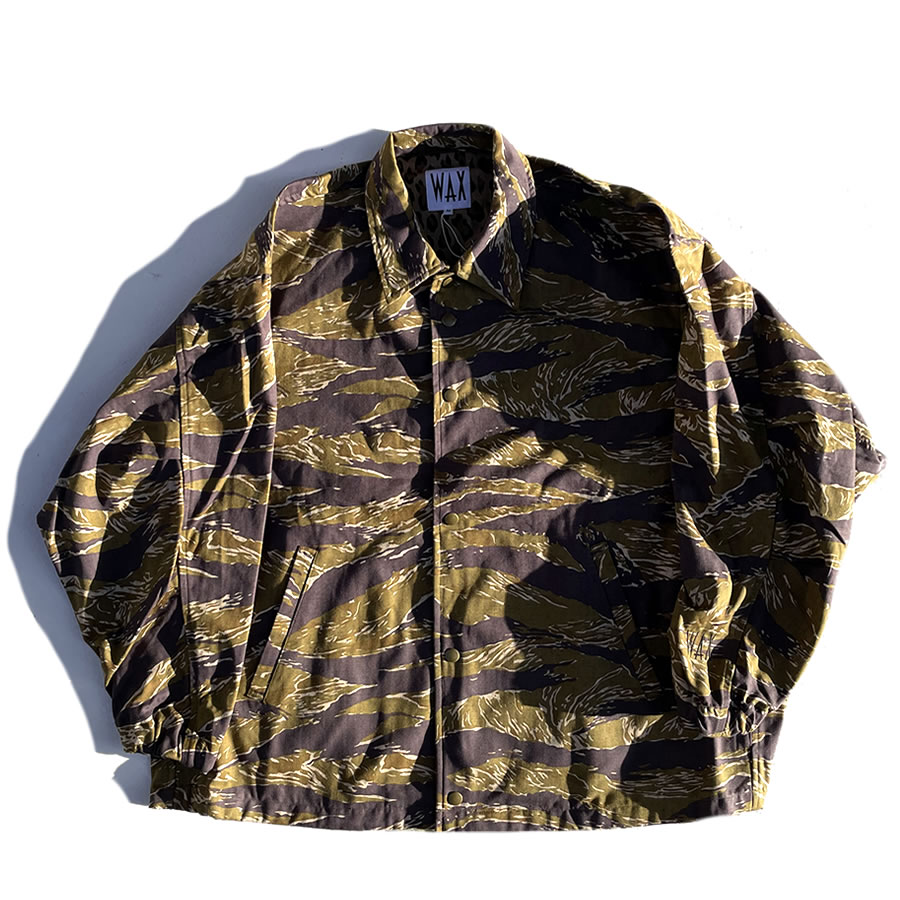 WAX(ワックス) / フードジャケット / BALLOON COACH JACKET - TIGER CAMO / WX-0298 / THMメンズ タイガーカモ