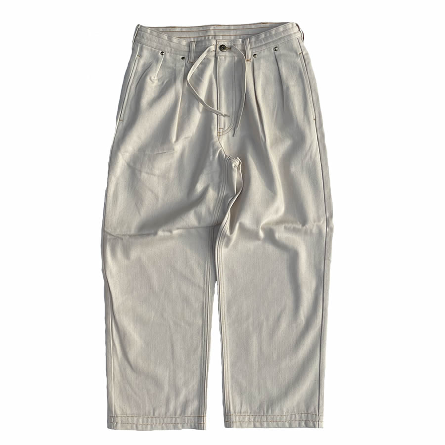 COMMON EDUCATION (コモンエデュケーション) / デニム イージーパンツ / DENIM SLACKS RIGID - OFF WHITE / 60026 / メンズ