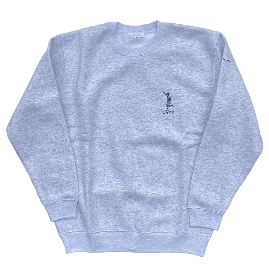 TAMANIWA (タマニワ) / スウェットトレーナー クルーネック / SPRAY HITTER SWEAT - ASH / TMNW-128 / メンズ アッシュグレー