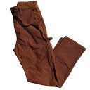 NASNGWAM (iXO) / _uj[pc / DOUBLE KNEE NALLOW PANTS - BROWN / Y {