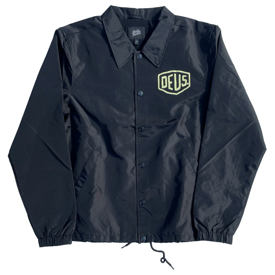 [正規品 無料ラッピング可] DEUS EX MACHINA ( デウスエクスマキナ ) コーチジャケット ナイロンジャケット / TOKYO ADDRESS COACH JACKET - Black / DMW46821 / メンズ/ 送料無料 アドレス TOKYO 東京 DEUSのジャケット