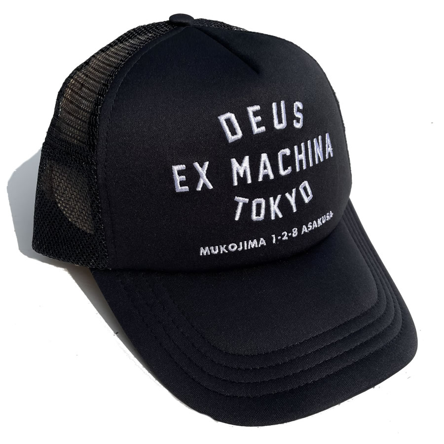 DEUS EX MACHINA ( デウスエクスマキナ ) / キャップ 帽子 /TOKYO ADRESS TRUCKER - BLACK / DMW47840 / メンズ