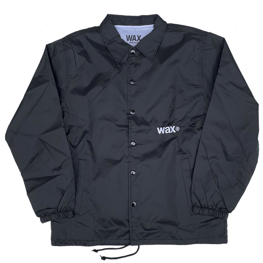 【 wax coach jacket 】 久しぶりにオーソドックスなコーチジャケットを作りました。 前後にwaxロゴの刺繍が入ったシンプルな一枚です。 ■素材 ナイロン100% ■サイズ S:着丈70cm身幅56cm肩幅47cm袖丈63cm M:着丈73cm身幅59cm肩幅50cm袖丈65cm L:着丈76cm身幅62cm肩幅53cm袖丈67cm XL:着丈79cm身幅66cm肩幅57cm袖丈69cm ※おおよそのサイズです。 2019SSより"THM(THE HARD MAN)"のアパレルラインが"WAX"になりました。 【WAX(ワックス)】 2019Spring&Summerより、コレクションスタートとなる"WAX" 母体となる"THM"よりアパレルラインを継承し新たなスタートを切る。 WAXとは月が満ちる様という意味を持つ他、様々な意味を兼ね備え、 これから始まるブランドストーリーがとても有意義で、ポジティブな事が沢山あるような気がしてならない。 僕達には"SURF"という揺るぎないバックグラウンドがあるが、 それにとどまらず、WAXというワードが様々なカルチャーをコネクトしてくれる、重要な潤滑油になってくれそうだ。 満月になり、にできる影を表現した"SHADOW PLAY" 僕達は必ずできる影のように、着る人を引き立てられる影の立役者でいたい。 そんな思いから、シンプルでその人を輝かせる服を提案し続けてゆきたい。 【THE HARD MAN(ザハードマン)】 DIRECTOR/SHUNSUKE HIGUCHI 2011年SURF ROOTS BRAND"THE HARD MAN"をスタートさせる。 ブランドの代名詞ボードショーツはマニアックなオルタネイティブサーファーから 略称THMの名で親しまれ次第に絶大なる支持を受けはじめる。 自身も20歳からロングボードに没頭し、カリフォルニアやオーストラリアのクラシックな サーファーのスタイルに憧れを抱き、車を走らせて海に行く生活を続けている。 ボードショーツから始まったブランドTHMは、都会に暮らすシティーサーファーから海沿いに暮らす リアルサーファー、そしてビーチファッションを愉しむ全ての人に洗礼されたビーチウェアを提案し続けている。 ENJOY YOUR STYLE!