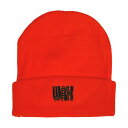 WAX(ワックス) / ニットキャップ ビーニー / WAX logo beanie - Orange / WX-0368 / メンズ THM