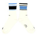 ROSTER SOX(ロスターソックス) / 靴下 クルーソックス / THANKS BUDDY - LT.BLUE / RS-364 / メンズ レディース 日本製