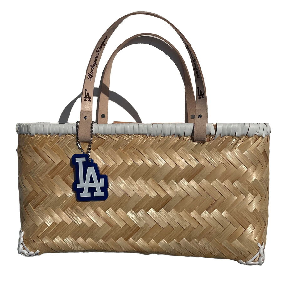 INFIELDER DESIGN x MLB / カゴバッグ / MLB 2 KAGO TOTE - LOS ANGELES DODGERS / MLB-186 ロサンゼルスドジャース バケットバッグ ラタンバッグ