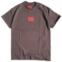 WAX(ワックス) / 半袖Tシャツ / WAX LOGO TEE - BROWN / WX-0361 / メンズ THM ブラウン