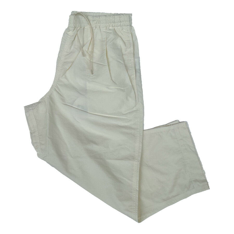 BURLAP OUTFITTER(バーラップアウトフィッター) / 撥水 速乾 ワイドイージーパンツ / WIDE TRACK PANT - OFF WHITE / BO060081 / メンズ