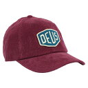 DEUS EX MACHINA ( デウスエクスマキナ ) / キャップ 帽子 / SHIELD CORD DAD CAP - BURGUNDY / DMF24...