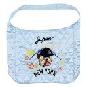 INFIELDER DESIGN x MLB / 刺繍 キルティング ショルダーバッグ / MLB SJ SHOULDER BAG - NEW YORK YANKEES - LT.BLUE / MLB-211-Yankees ニューヨークヤンキース スカジャン風