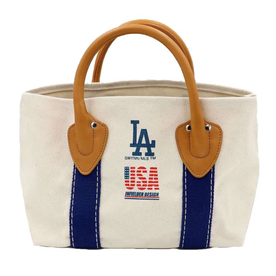 INFIELDER DESIGN x MLB / トートバッグ / MLB TEAM LINE MINI TOTE - LOS ANGELES DODGERS - BLUE / MLB-212-Dodgersのサムネイル