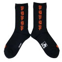 ROSTER SOX(ロスターソックス) x MLB / 靴下 クルーソックス / MLB FUKU SOCKS - BLACK / MLB-218-GIANT...