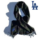 INFIELDER DESIGN x MLB / マフラー 日本製 / MLB STITCH MUFF - LA DODGERS - BLACK / MLB-203-LAD
