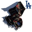 INFIELDER DESIGN x MLB / マフラー 日本製 / MLB STITCH MUFF - LA DODGERS - TARTAN / MLB-204-LAD