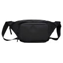 RAINS (レインズ) / バッグ 防水 ボディバッグ ショルダーバッグ / BUM BAG - BLACK / 904-41-14720 01 / メンズ レディース ユニセックス ブラック 黒 シンプル 無地 ロゴ