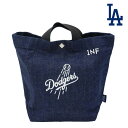 INFIELDER DESIGN x MLB / ミニトートバッグ / MLB DENIM YYB - LOS ANGELES DODGERS - INDIGO / MLB-252-Dodgers / メンズ レディース ユニセックス デニムドジャース 野球 球団 LA