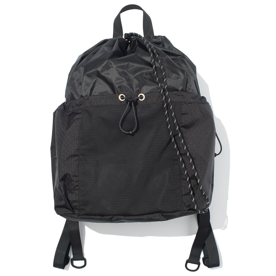 F/CE. (エフシーイー) / リュックサック バックパック / CORDURA SIL NYLON KNAPSACK - BLACK / FCR32251B0001 / 13L ブラック 黒 シンプル 無地