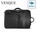 VENQUE (ヴェンク) / 3wayバッグ バックパック / FLY PACK - BLACK / 国内正規取扱店 / 1年間製品保証付き 黒 ブラック 撥水 ビジネスリュックサック ショルダーバッグ(4)