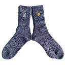 ROSTER SOX(ロスターソックス) / 靴下 クルーソックス / B TIGER - PURPLE / RS-463 / メンズ レディース パープル 紫 刺繍