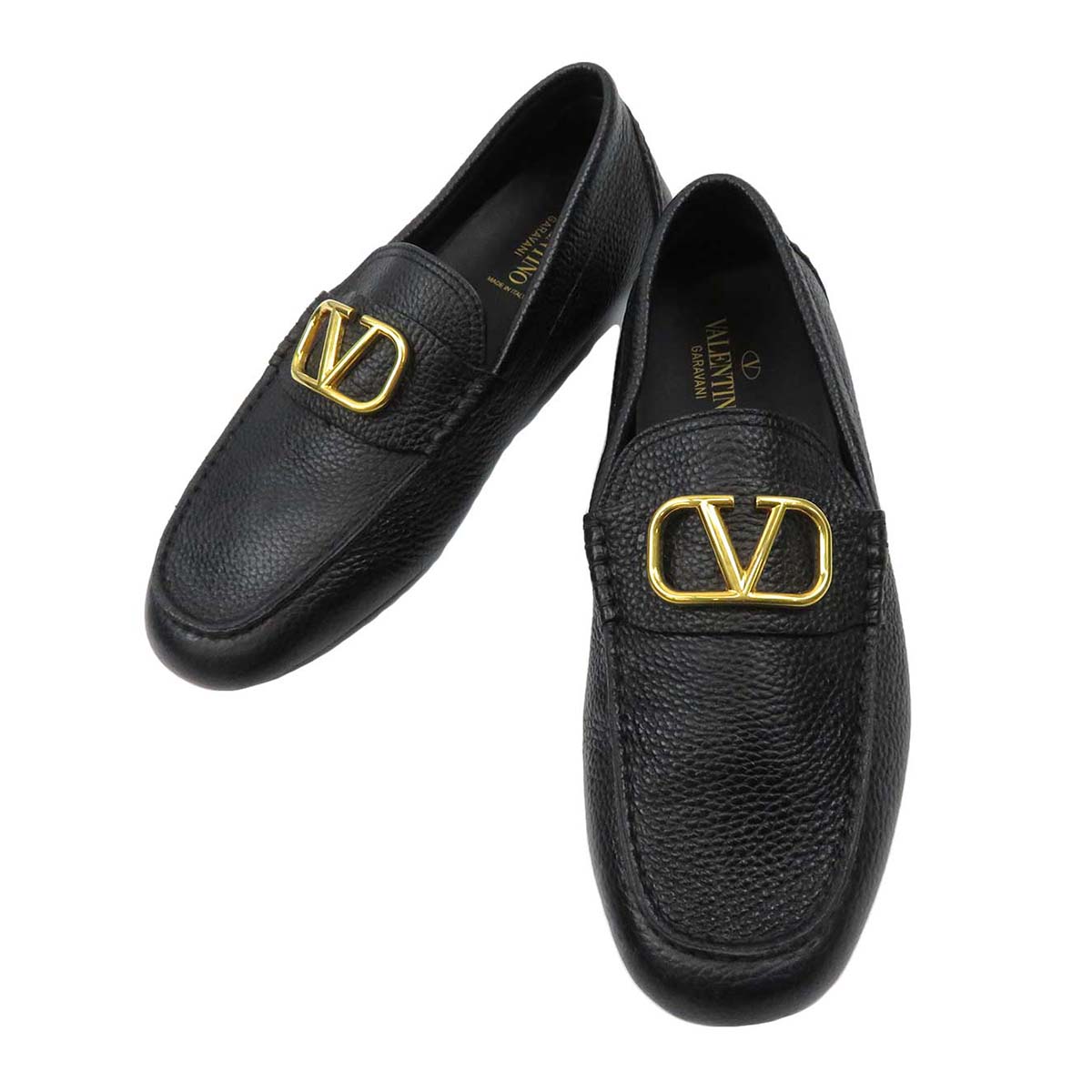 ヴァレンティノ ガラヴァーニ ローファー メンズ ブラック VALENTINO 【中古】 【アパレル・小物】