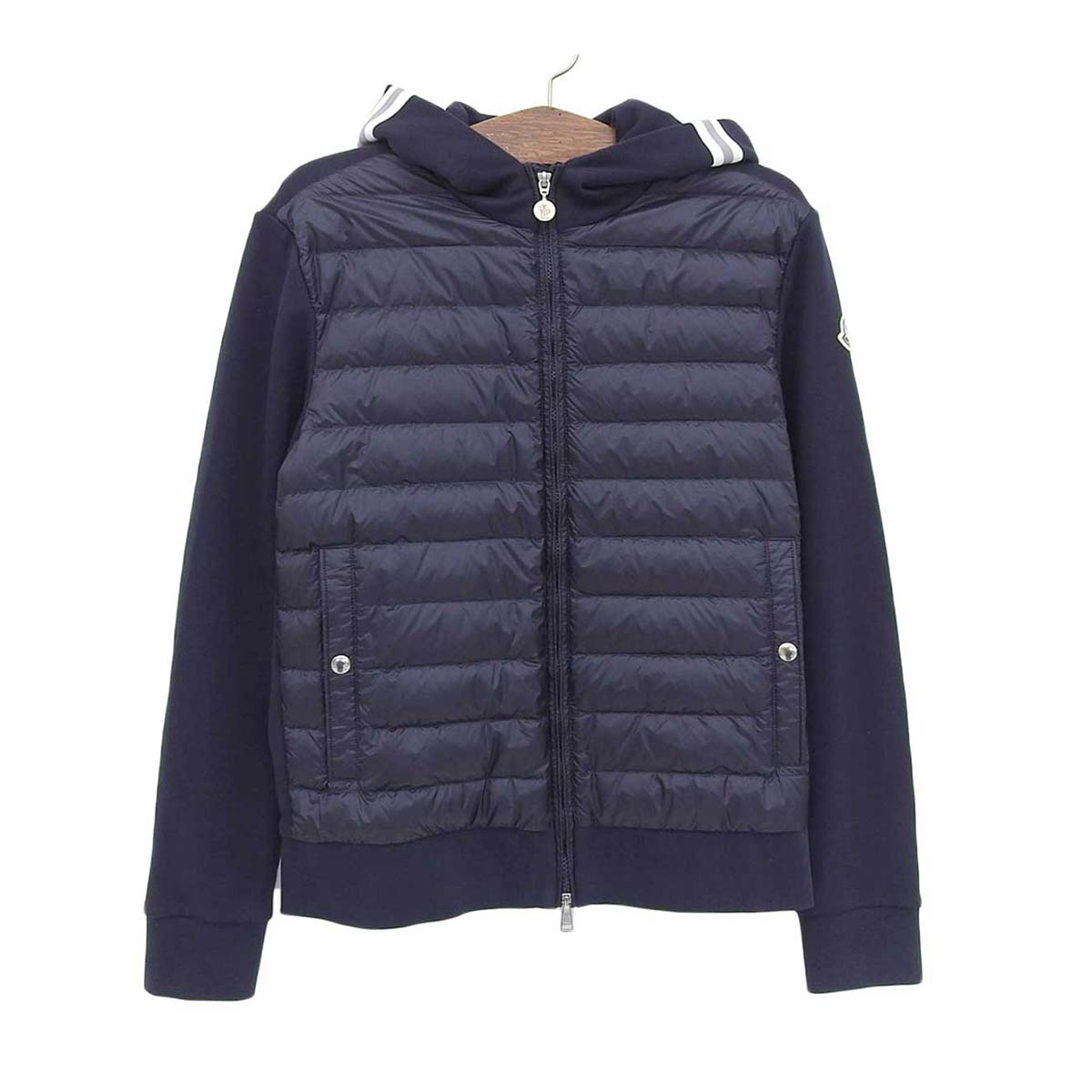 モンクレール MAGLIA CARDIGAN C マグリア ダウン 切替 パーカー 8G528 20 809L8 メンズ ネイビー MONCLER 【中古】 【アパレル 小物】