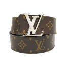 ルイヴィトン LV イニシャル 40MM モノグラム ベルト 90/36 M9821 ユニセックス ブラウン ブラック LOUIS VUITTON 【中古】 【アパレル・小物】