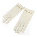 エルメス H レザー グローブ レディース アイボリー HERMES 【中古】 【アパレル・小物】