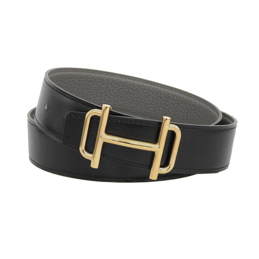 エルメス ロワイヤル リバーシブル レザー ベルト 80 ユニセックス ブラック グレー HERMES 【中古】 【アパレル・小物】 エルメス ロワイヤル リバーシブル レザー ベルト 80 ユニセックス ブラック グレー HERMES 【中古】 【アパレル・小物】