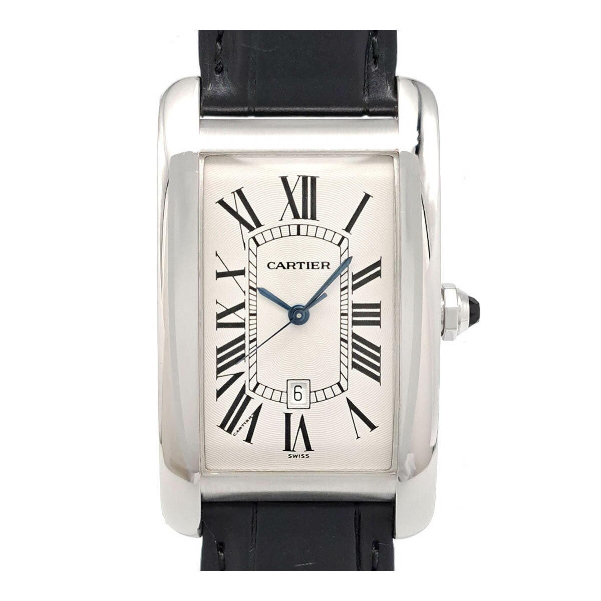 カルティエ タンク アメリカン ウォッチ LM W2603256 自動巻き ホワイトゴールド メンズ CARTIER 【中古】 【時計】