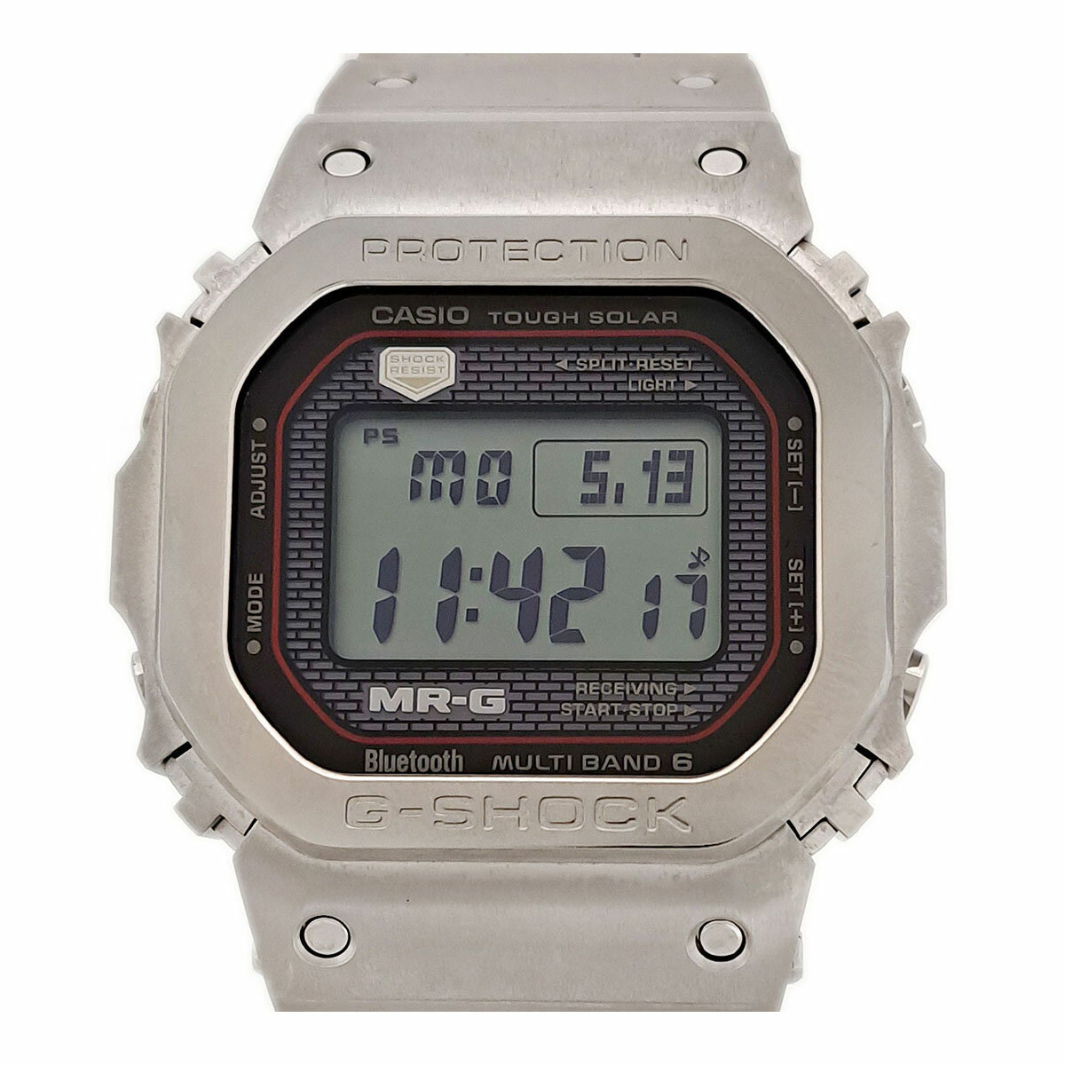 カシオ G-SHOCK MR-G フルメタルスクエア MRG-B5000D-1JR ソーラー チタン メンズ CASIO 【中古】 【時計】