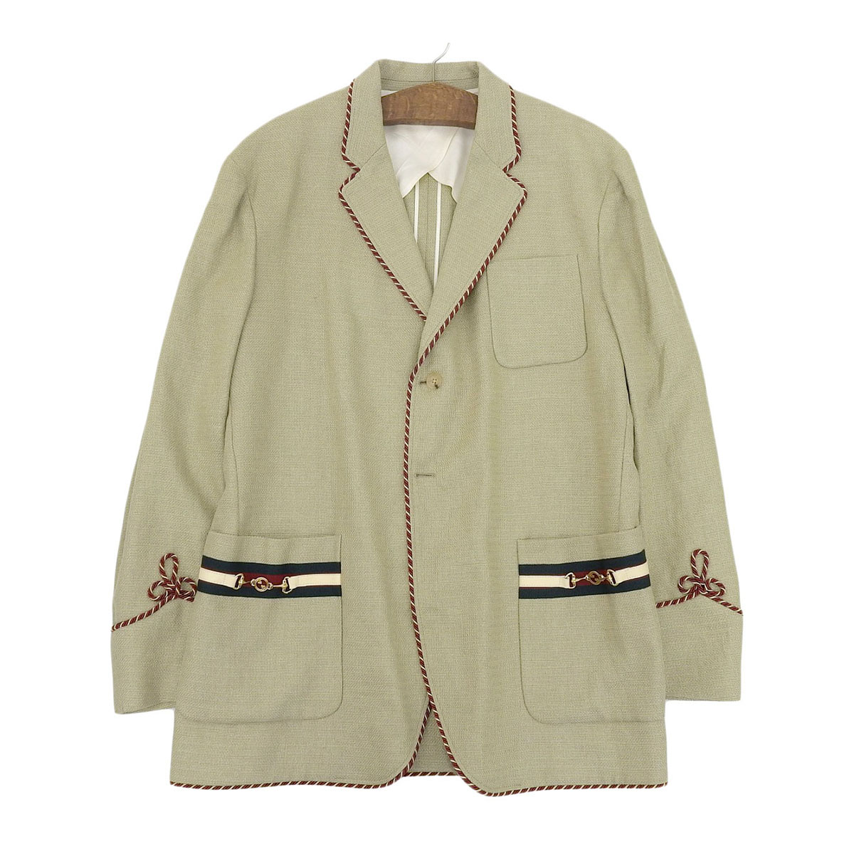日本未入荷【GUCCI】ホースビット リネンキャンバス ジャケット 楽天市場】GUCCI コート(素材(生地・毛糸)麻・リネン