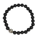 クロムハーツ 8MM ブラック ビーズ ブレスレット ユニセックス ブラック CHROME HEARTS 【中古】 【アパレル・小物】