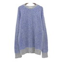 ステラマッカートニー ミックス ブークレー ロングスリーブ ニット レディース ブルー グレー Stella McCartney 【中古】 【アパレル・小物】|詳細画像