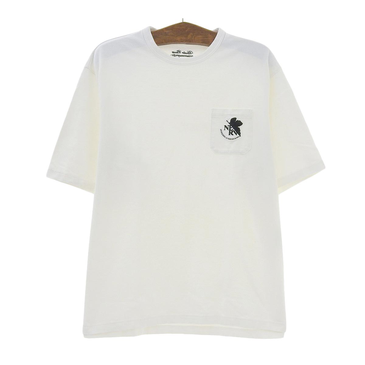アンダーカバー EVANGELION コラボ ロゴ エンブロイダリー Tシャツ メンズ ホワイト UNDERCOVER 【中古】 【アパレル・小物】