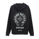 クロムハーツ ホースシュー バックプリント ジップアップ パーカー メンズ ブラック CHROME HEARTS 【中古】 【アパレル・小物】