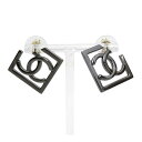 シャネル ココマーク スクエア ブラックメタル ピアス メタル ユニセックス CHANEL 【中古】 【アパレル・小物】