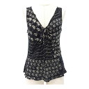 シャネル ココマーク カメリア モダール スリーブレス P27871V17451 レディース ブラック ベージュ CHANEL 【中古】 【アパレル・小物】