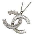 シャネル ココマーク バゲット ストラス ネックレス メタル ストラス ユニセックス CHANEL 【中古】 【アパレル・小物】