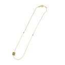 ミュウミュウ ロゴプレート フェイクパール ネックレス メタル フェイクパール ユニセックス MIUMIU 【中古】 【アパレル・小物】