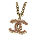 シャネル ココマーク ラインストーン チェーン ネックレス メタル レジン コスチュームパール ユニセックス CHANEL 【中古】 【アパレル・小物】