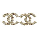 シャネル ココマーク コスチュームパール ストラス ピアス メタル コスチュームパール ストラス ユニセックス ホワイト ピンク CHANEL 【中古】 【アパレル・小物】