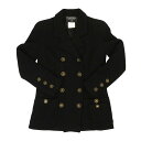 シャネル ココマーク ツイード ダブルブレスト ジャケット P05385V04296 レディース ブラック CHANEL 【中古】 【アパレル・小物】