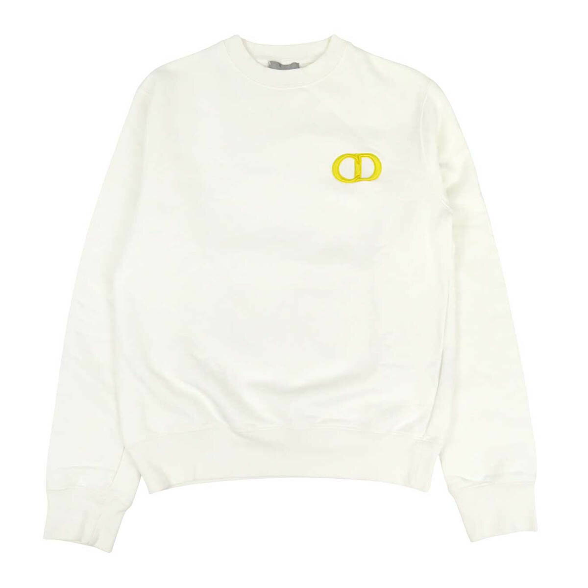 ディオール CD ロゴ エンブロイダリー トレーナー 113J699A0531 メンズ ホワイト Dior 【中古】 【アパレル・小物】(4)