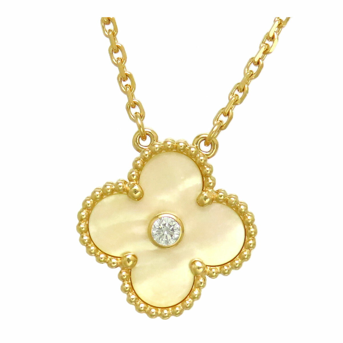 ヴァンクリーフ＆アーペル ヴィンテージ アルハンブラ ネックレス 2018年ホリデー限定 VCARP2R700 Au750 (K18YG) レディース Van Cleef & Arpels [美品] 【中古】 【ジュエリー】のサムネイル